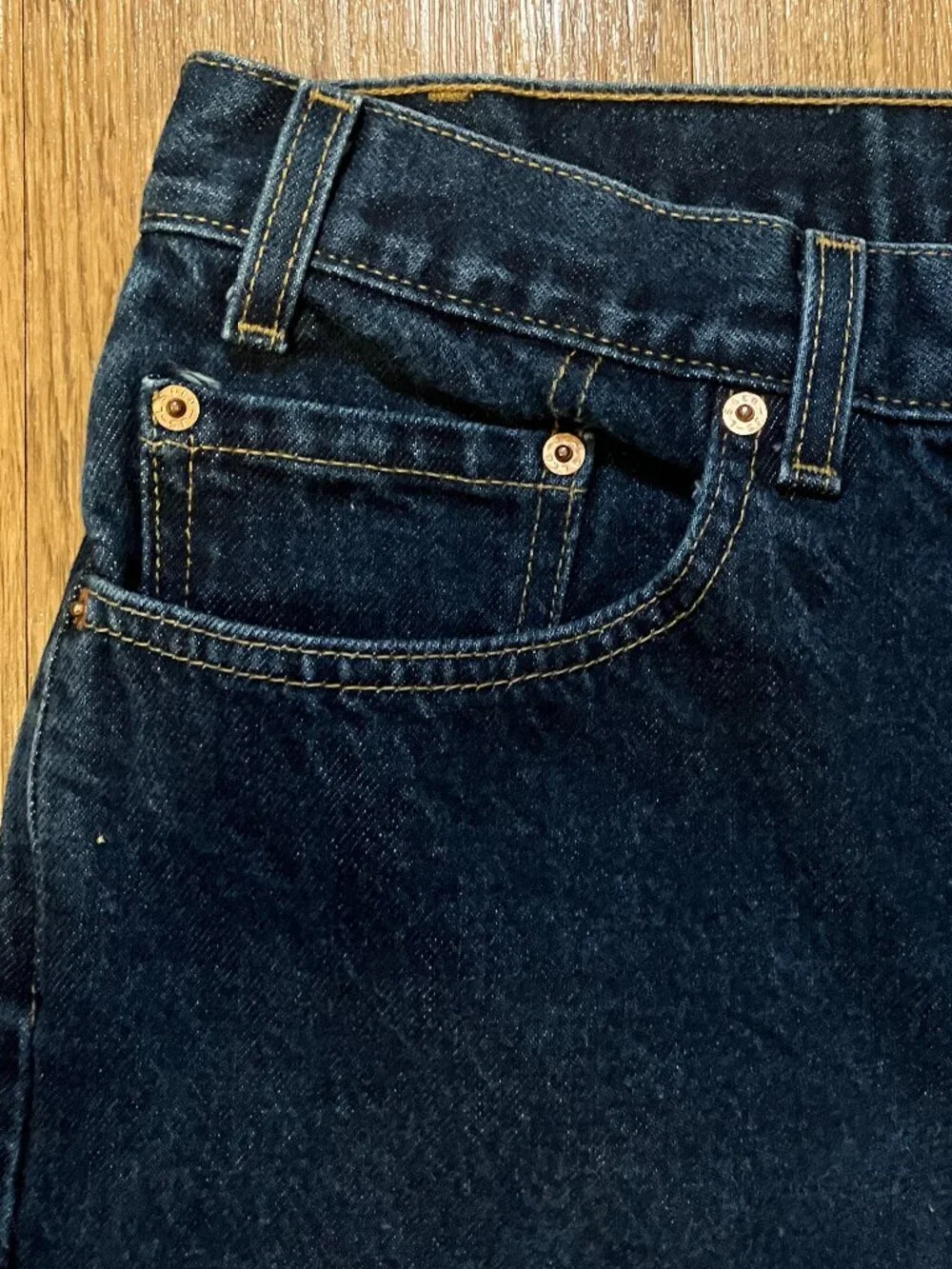 Vtg Levis 505 Jeans Made in USA Dark Wash Denim Mens 38x30 *True 36*